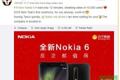 Nokia 6 2018 bán được 10 ngàn chiếc trong 12 phút tại một nhà bán lẻ