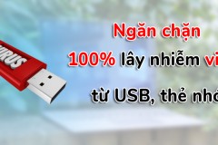 Khắc phục 100% vấn đề nhiễm virus từ các thiết bị lưu trữ ngoại vi