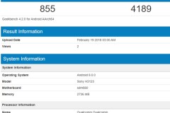 3 smartphone mới của Sony xuất hiện trên GeekBench, có thể ra mắt tại MWC 2018