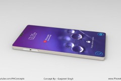 Concept Galaxy V9 với màn hình tràn viền và notch “tai thỏ” như iPhone X