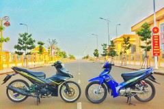 Cặp đôi Exciter 150 độ & Sirius độ kiểng nhẹ nhàng đầy cuốn hút