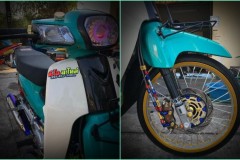 Cub Fi độ khoác bộ cánh xanh Nitron ' đẹp như mơ ' của biker nước bạn