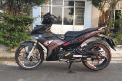 Exciter 150 độ dàn chân trước cực to lớn