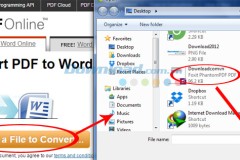 Chuyển file PDF sang Word không cần phần mềm