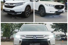 So sánh chi tiết giữa Honda CR-V 2018, Mazda CX-5 2018 và Mitsubishi Outlander 2018