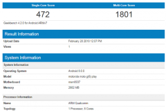 Moto G6 Play tiếp tục rò rỉ cấu hình trên Geekbench trước ngày ra mắt