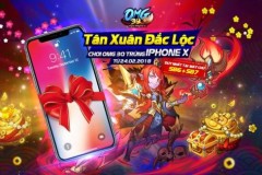 OMG 3Q “chơi lớn” đầu năm, tặng iPhone X cho game thủ