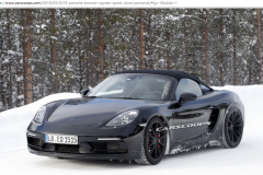 Bắt gặp Porsche Boxster Spyder 2019 trên tuyết lạnh