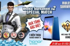 Nhận ngay Huawei Honor 7x khi tham gia ROS Mobile Weekly Tournament V2