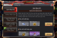 Quà tặng khủng cho game thủ CF Legends mừng 8/3