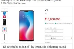 Vivo V9 bất ngờ lộ giá bán tại Việt Nam
