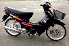 Wave 110 độ cực đẹp với dàn lông full đen làm chủ đạo