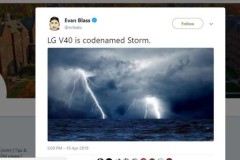 LG V40 đang được sản xuất và nó có tên mã là Storm