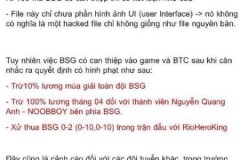 Đột Kích: Đã có quyết định xử phạt dành cho BSG