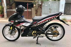 Exciter 150 độ mang dàn chân nhạy cảm với mâm Racing boy 8 cây