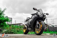 Chân dung "bò mộng" Honda CBR1000RR lịch lãm bên dàn chân sáng chói