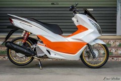 PCX 150 độ mang vẻ đẹp tinh tế đầy đẳng cấp của biker Thái