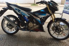 Raider R150 độ cực kì hầm hố với dàn chân Upside down