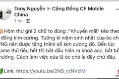 Tony CFM lại tiếp tục bị ném gạch vì đăng clip chửi VNG