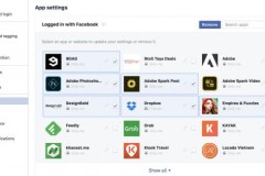Facebook đã cho phép cùng lúc xóa nhiều app của bên thứ ba
