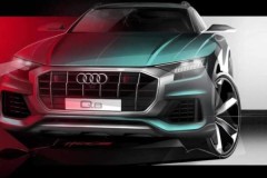Audi tiết lộ thiết kế mặt trước của Q8 2019