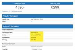 Galaxy Tab S4 lộ diện thông số cấu hình trên Geekbench