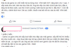 Garena nhận ‘cơn mưa 1 sao’ từ game thủ DDtank Việt do sắp xếp trận đấu quá chênh lệch