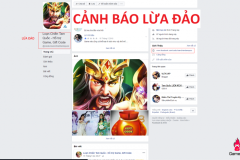 Loạn Chiến Tam Quốc xuất hiện fanpage lừa đảo, đổi thẻ điện thoại mới được giftcode