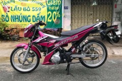 Satria F150 độ mang vẻ đẹp thần thái với tone màu hồng cá tính