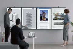Microsoft ra mắt tablet khổng lồ Surface Hub 2: Mỏng và nhẹ hơn, dễ dàng xoay ngang dọc