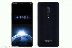 Hình ảnh render OPPO Find X: Màn hình tai thỏ thời thượng và 3 camera sau