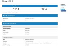 Xiaomi Mi 7 và Valentino lộ diện trên Geekbench