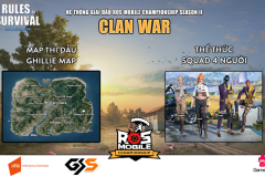 Đừng bỏ lỡ đại chiến ROS Mobile Clan War bảng C & D 19h ngày 23/6