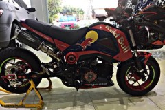 MSX độ hạ lùn đi cùng bộ cánh Redbull đầy phá cách