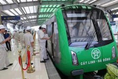 Bắt đầu chạy thử nghiệm tàu đường sắt Cát Linh - Hà Đông