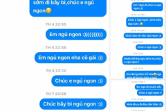 Dân mạng thích thú với chàng trai "dành cả thanh xuân" nhắn tin chúc cô gái ngủ ngon