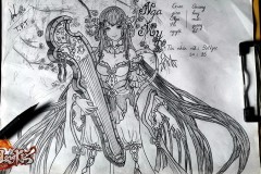 Game thủ Thiên Long Kiếm Gamota đua nhau trổ tài làm họa sĩ: “Ai bảo game thủ chỉ biết cày kéo?”