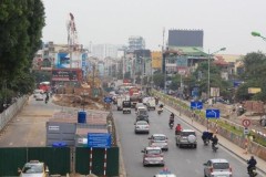 Hà Nội: Gia hạn phân luồng giao thông phục vụ xây cầu vượt An Dương - Thanh Niên