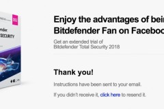 Nhận 90 ngày sử dụng Bitdefender Total Security 2018 miễn phí