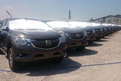 Lô Mazda BT-50 mới nhất đã thông quan và về tới kho của Trường Hải
