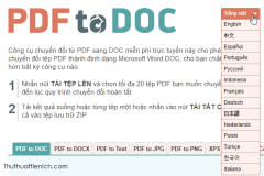 Hướng dẫn cách chuyển đổi file PDF sang Word Online nhanh nhất