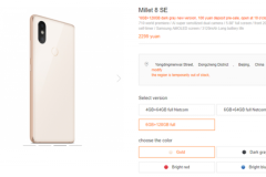 Xiaomi Mi 8 SE có thêm phiên bản 6GB RAM và 128GB bộ nhớ