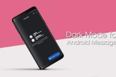 Trải nghiệm trước giao diện nền tối của ứng dụng nhắn tin Android Messages