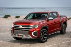Ngắm bán tải Volkswagen Atlas Tanoak bên bờ biển ở California