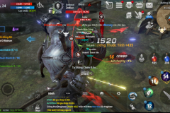 Cận cảnh đánh Boss khu vực trong Lineage 2: Revolution