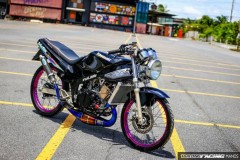 Kawasaki Victor 150 bản độ hào nhoáng qua hình phong Dragbike