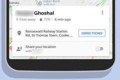 Google Maps cho phép chia sẻ vị trí người dùng theo thời gian thực