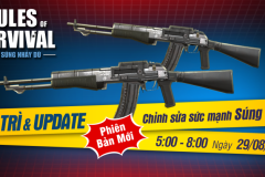 ROS Mobile: AN94, Vector, PP19 thay đổi lực sát thương trong update mới nhất ngày 29/8