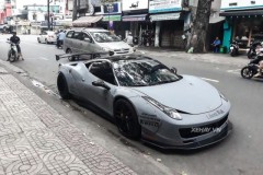 Ferrari 458 Italia độ Liberty Walk độc nhất Việt Nam trở lại với màu xám nhám