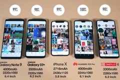 So sánh thời lương pin Galaxy Note 9, iPhone X, Huawei P20 Pro, OnePlus 6 và Galaxy S9+